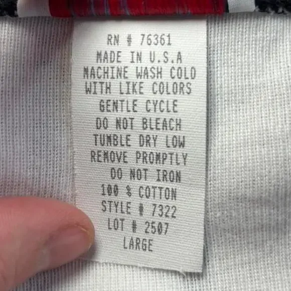 PLANET MOTHERHOOD Women Large White T-Shirt Striped Casual - Picture 3 of 8